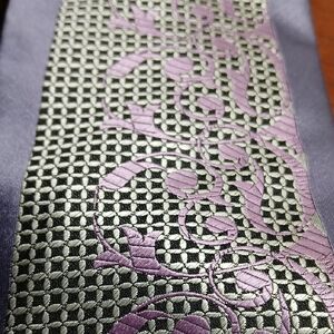 Elegant Purple and Gray Men's Tie